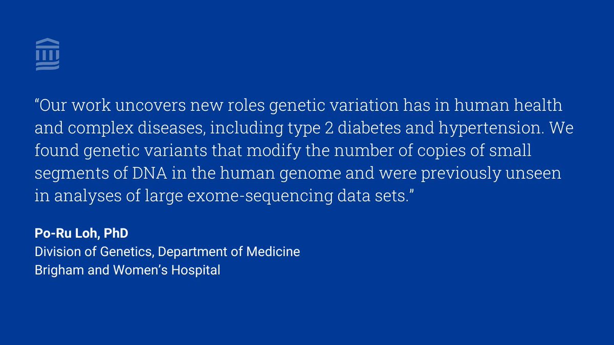 New genetic insights from genomic variation that has not been extensively analyzed before have been discovered in a study by @BrighamWomens researchers 🧬 🔎 buff.ly/4agRrZN