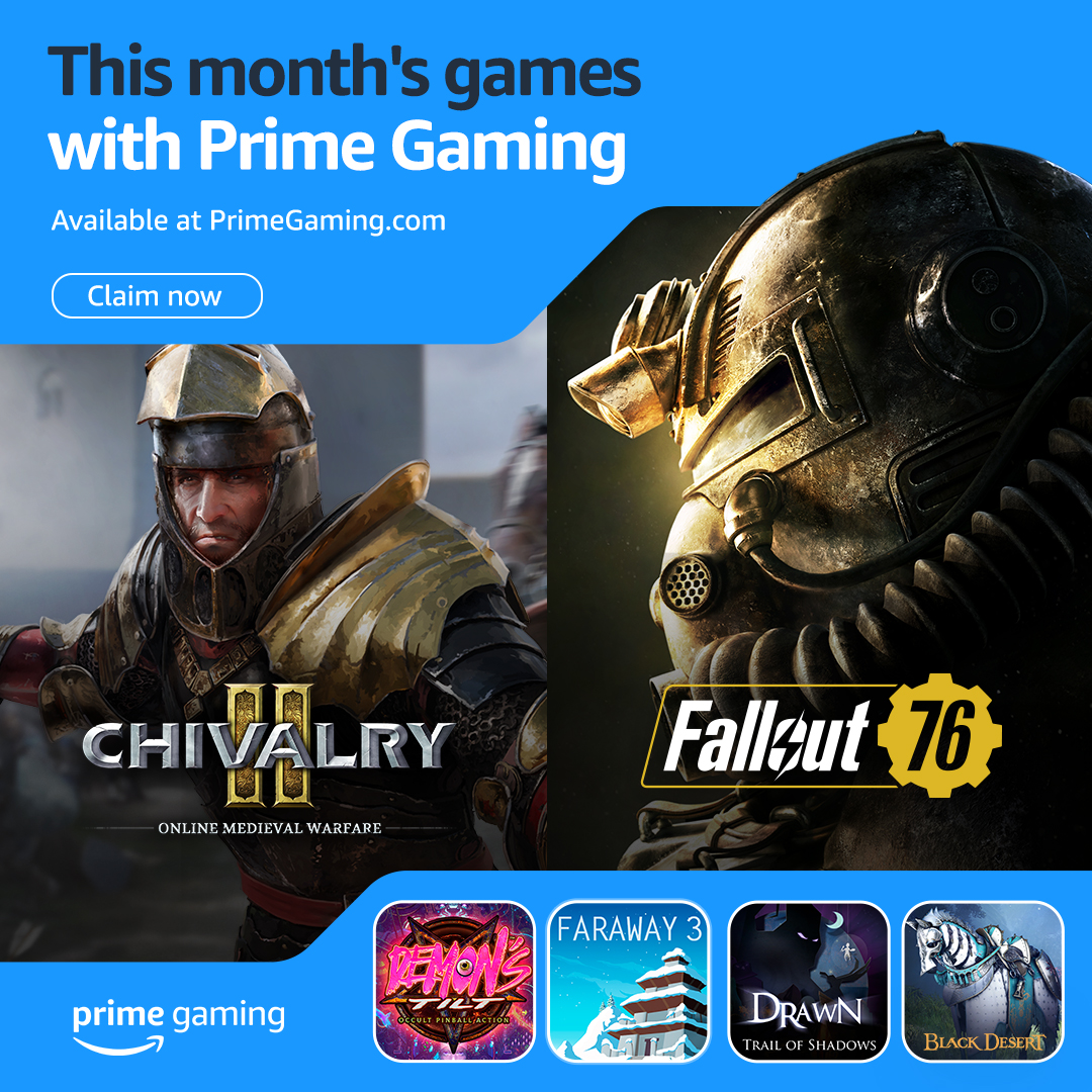 A new month is here. Read more about the games you can claim this month, Prime members: spr.ly/6012ZQxIa