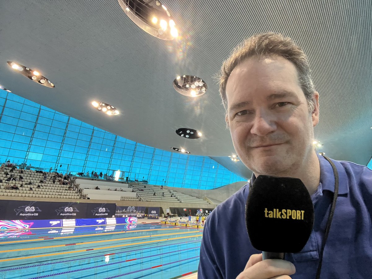Back @AquaticsCentre for another night of @Aquatics_GB action. Interviews and analysis across these #BritishChampionships on @talkSPORT #OlympicsBroadcaster