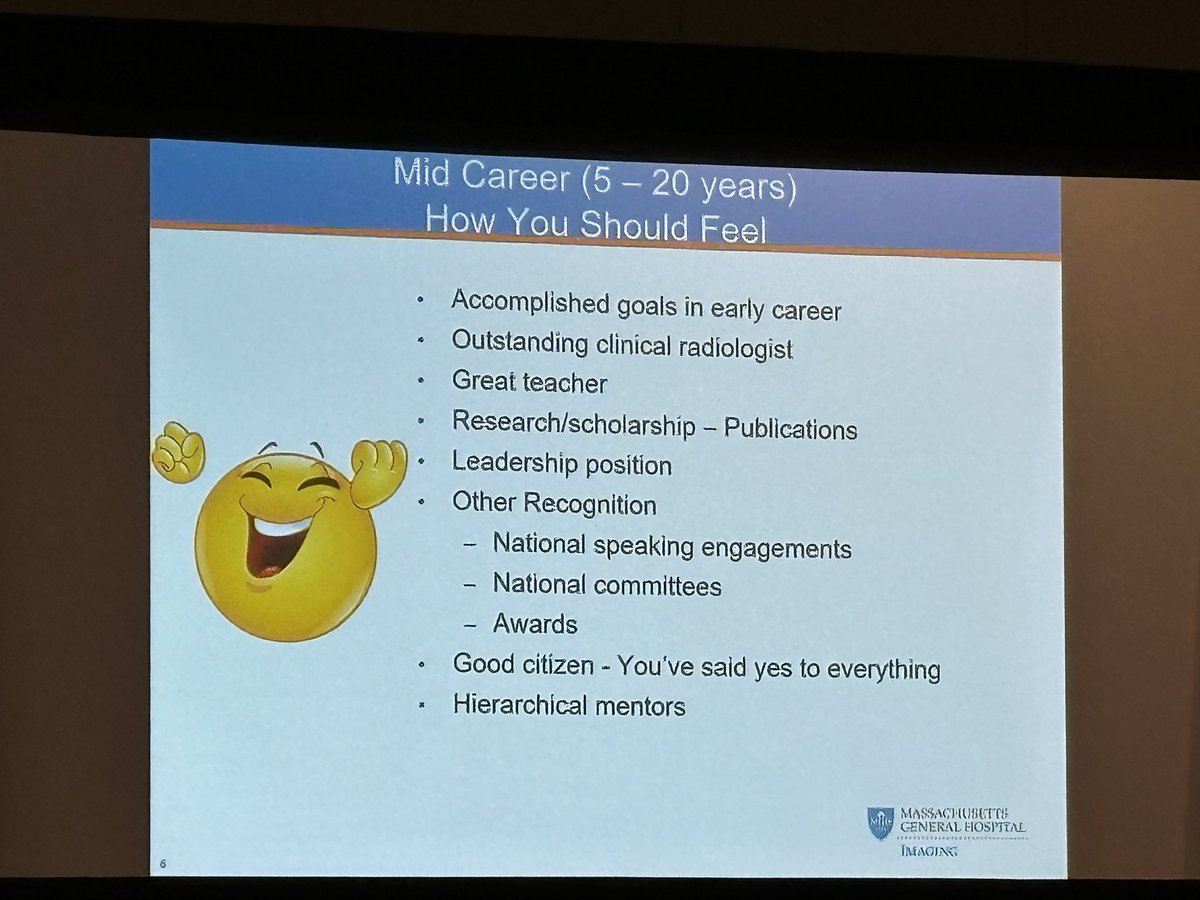 Finding your way as an early, mid, late career radiologist. Dr. Pamela Schaefer’s talk is pure GOLD - so much information on making the most of your personal leadership journey. Think outside the box, get a coach, self reflect &amp; create your own path. Check out the replay! #AUR24
