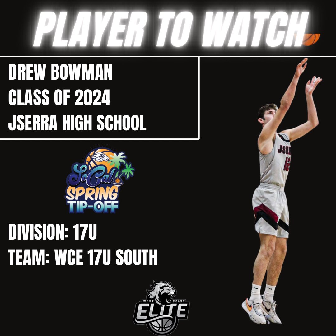 Player to Watch
2024 Drew Bowman
6’4” G
Schedule: basketball.exposureevents.com/216363/wce-spr…

<a href="/RyanSilver1/">Ryan Silver</a> <a href="/coachsmartin310/">Coach Scott Martin</a>