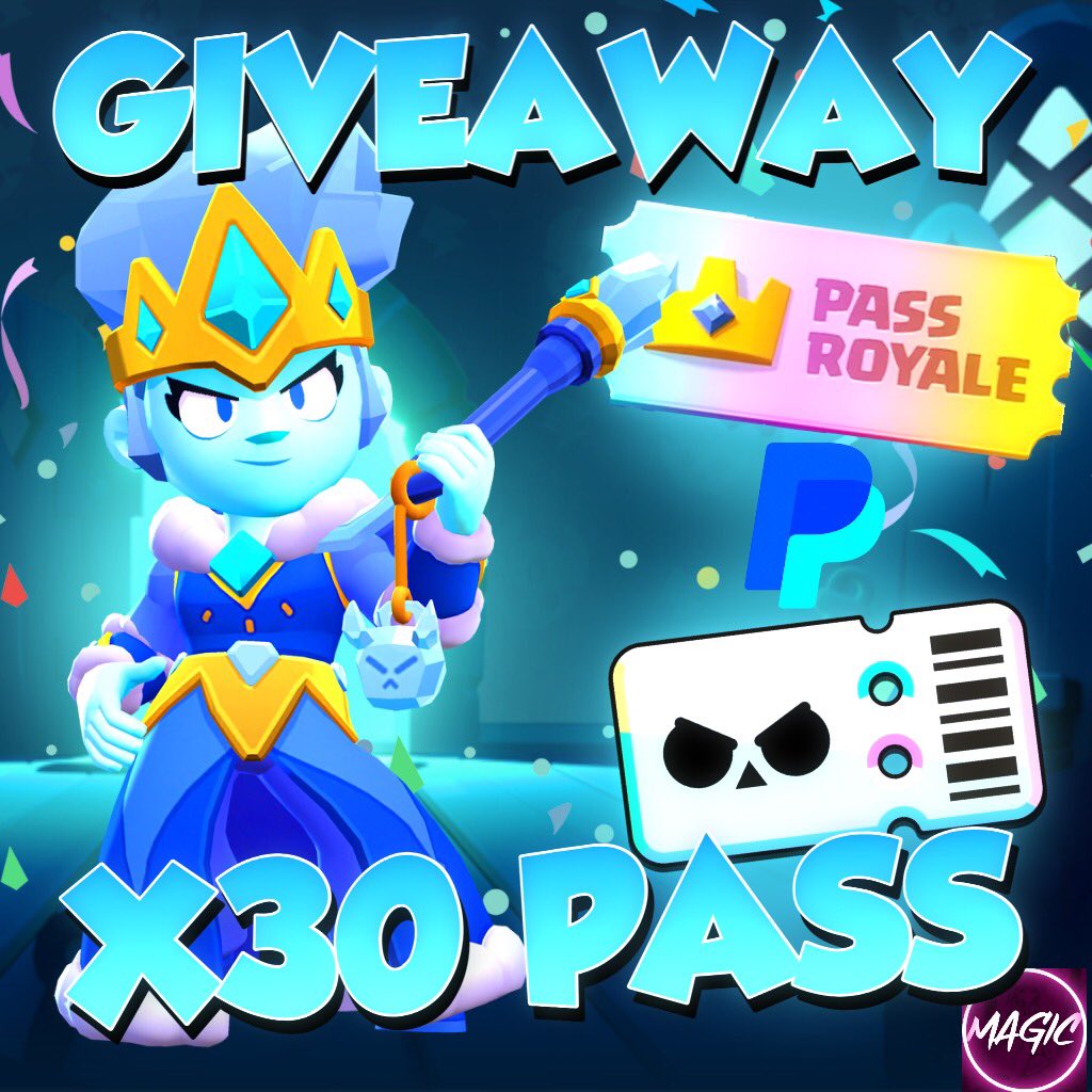 💸 30x 10$ PayPal 💎 30x DIAMOND PASS 💎 30x BRAWL PASS PLUS How to enter : ◽️ Follow @MagicStaysGod @Ramboo_sR @TejeiroManu @MysticEsportsOP @rayantcb_cr @TiktokYawning @MoonlightStarr8 ◽️ ♥️ & ♻️ ◽️ 💬 COMMENT 'MAGIC GOD' One of above prizes ✨ End in 14 days 🔥 #GIVEAWAY