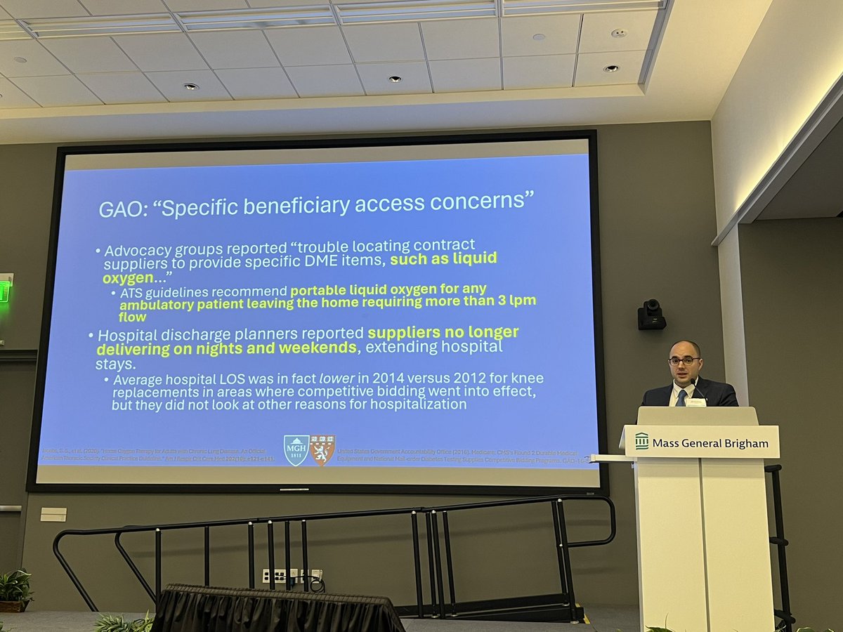 Dr. Katherine Dudley and Dr. Chris Worsham @ChrisWorsham of @HarvardPulm @harvardmed @MGH_PCCM @MassGenBrigham discussing “Durable Medical Equipment: How Policies Affect Home Oxygen and Other Devices, and What Can We Do About It?”