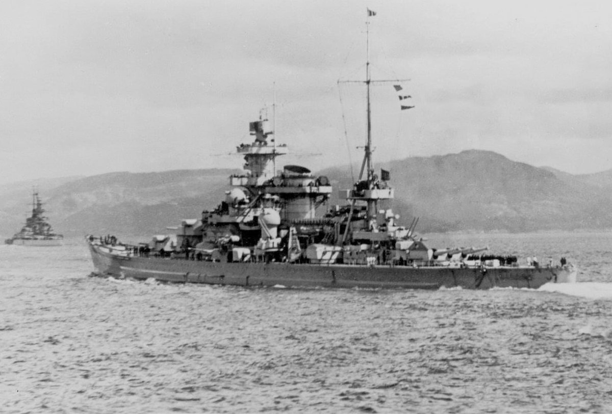 German battlecruisers Scharnhorst and Gneisenau off Bergen, Norway