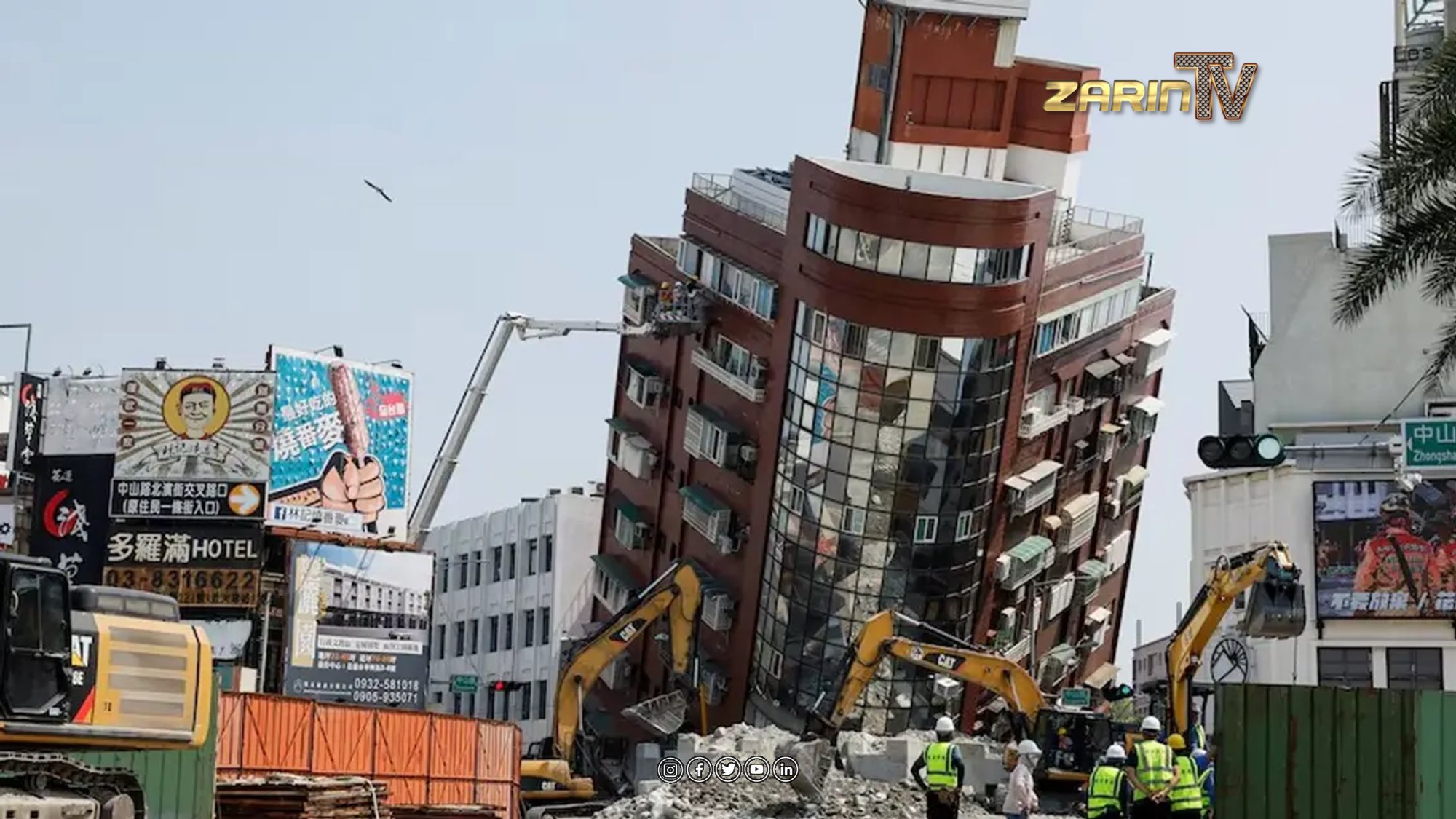9 dead and more than a thousand injured in the biggest earthquake in Taiwan in the last 25 years