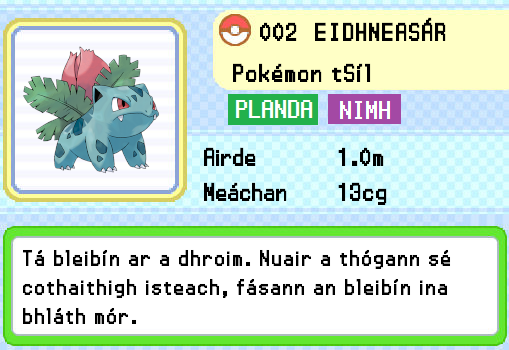 Pokédex na Gaeilge (@Gaeilgedex) / Posts / X