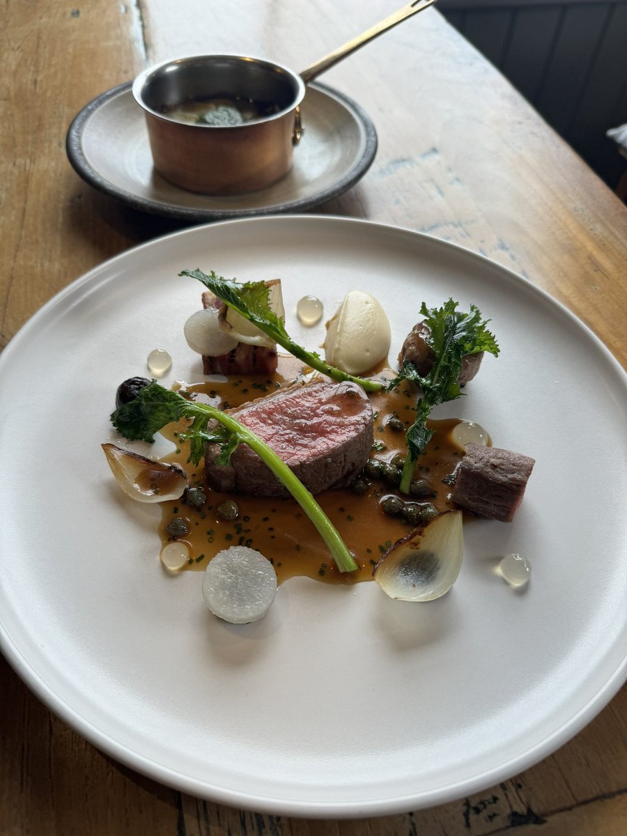 Suffolk lamb - Roscoff onion, turnip, black garlic #lamb #maincourse #alacarte #eveningmenu #spring #inseason #seasonalfood #kent #kentrestaurant #top50gastropubs #michelinguide #thekentishhare