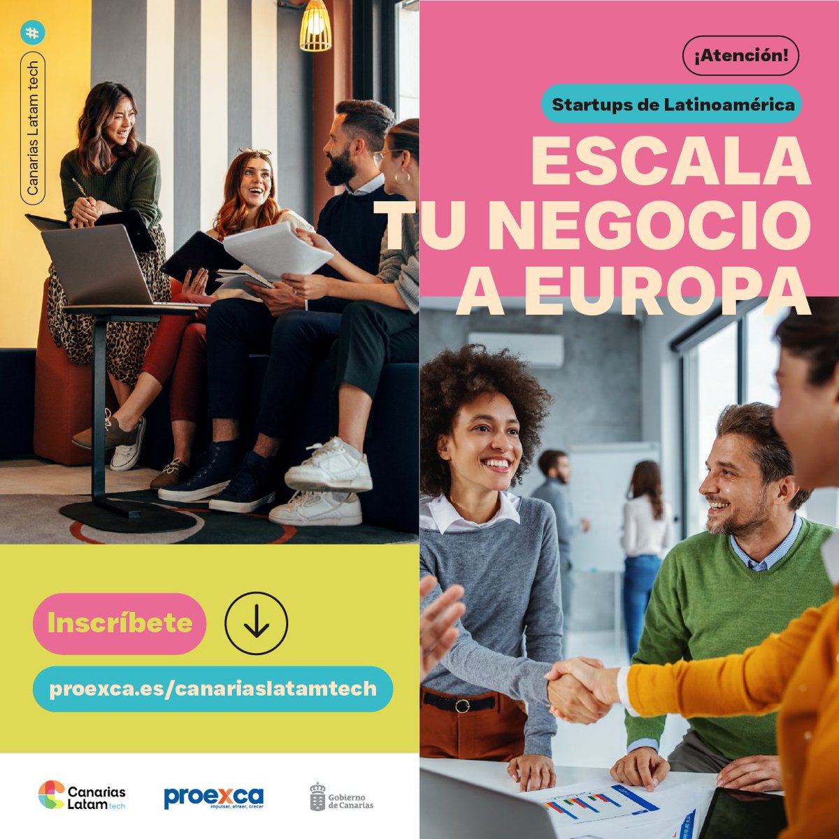 ¡Impulsa tu startup desde Latinoamérica hacia Europa con Canarias Latam Tech by @Proexca! 🚀 Aplica hasta el 14 de abril para participar en un misión exploratoria  de 5 dias. 👉🏿proexca.es/canariaslatamt…