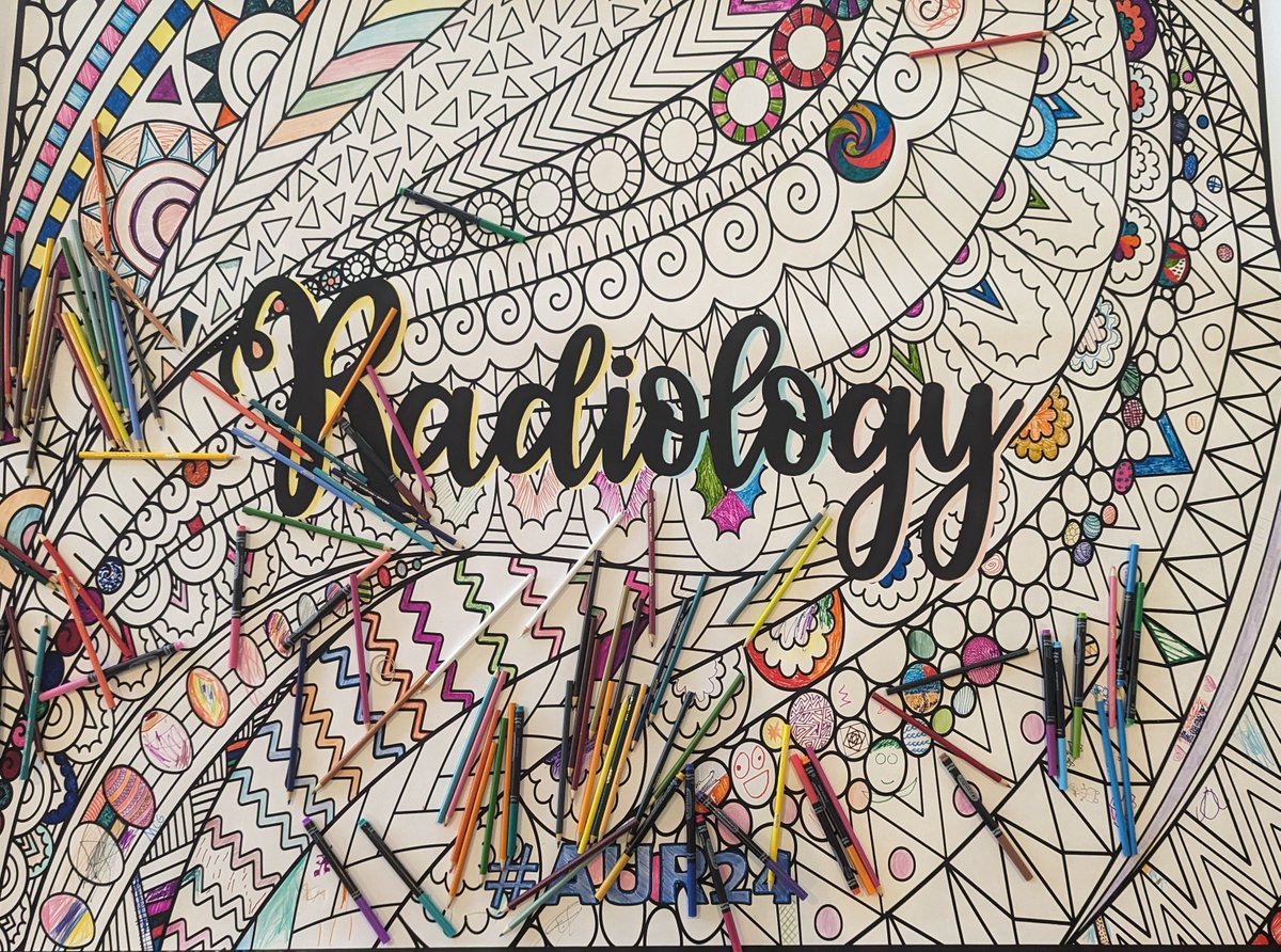 So fun to see our giant collective #AUR24 coloring poster take shape! Thanks @AURtweet staff & #rad contributors! 🩻🎨 If you haven't gotten a chance to add your color, there's still time at #AUR24 ⬇️⬇️ or join our Arts & Humanities SIG meeting tomorrow! 🎹aur.org/ahr-sig