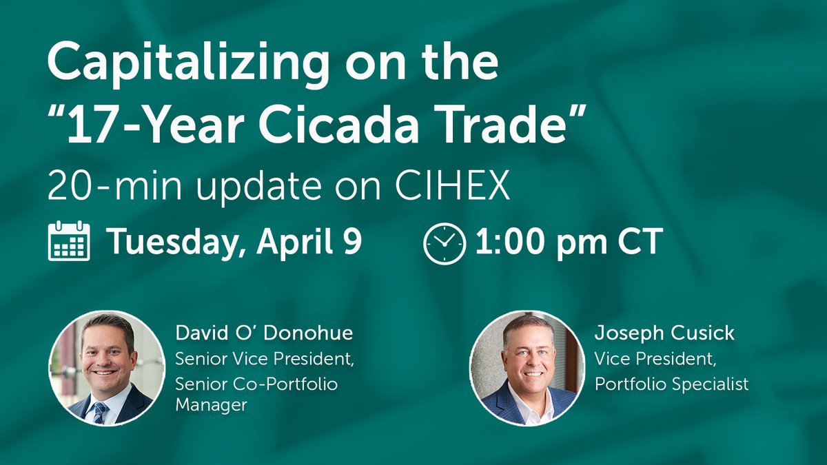 We could call it the 17-year cicada trade — that’s the last time the markets aligned for this event in 2007. An opportunistic trading window has enabled us to favorably position the $CIHEX options book to target 65% upside and 35% downside relative to the S&P 500 through December…