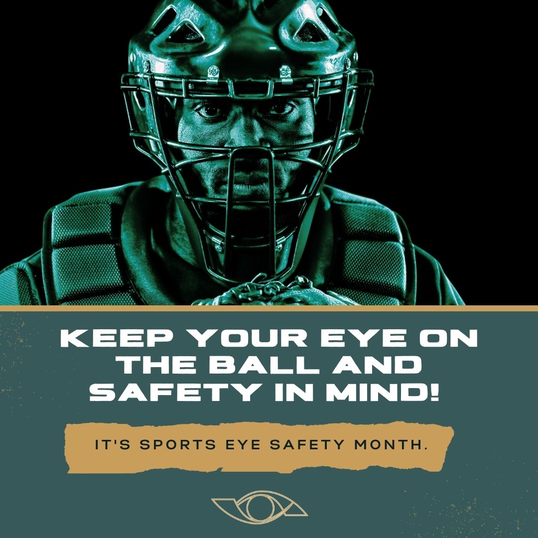 Focus on the game while protecting your vision! It's Sports Eye Safety Month. 👁️ #SportsEyeSafetyMonth #EyeSafety #ProtectYourVision #levineyecare #vision #eyecare #visionsource #whitingoptometrist #optometrist #optometry #pediatricvisionexams