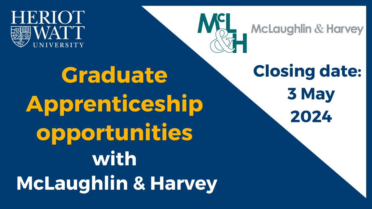 🆕 NEW Graduate Apprenticeships with McLaughlin & Harvey 🆕 2 great new roles with @Official_McLH. Details below... Trainee Engineer👉bit.ly/4an1YlV Trainee Site Manager👉bit.ly/49iGohe #Construction Please share wit anyone you think may be interested!