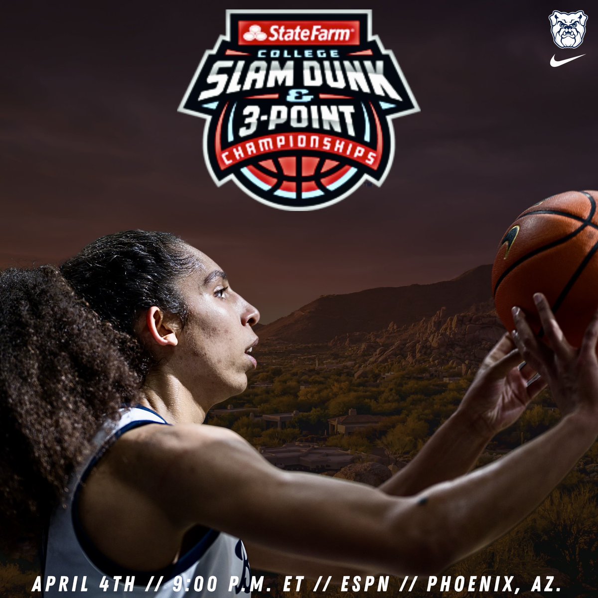 Tune in TONIGHT @ 9:00pm ET as @RachelK33443336 competes in the State Farm 3-Point Championships on ESPN. #4us