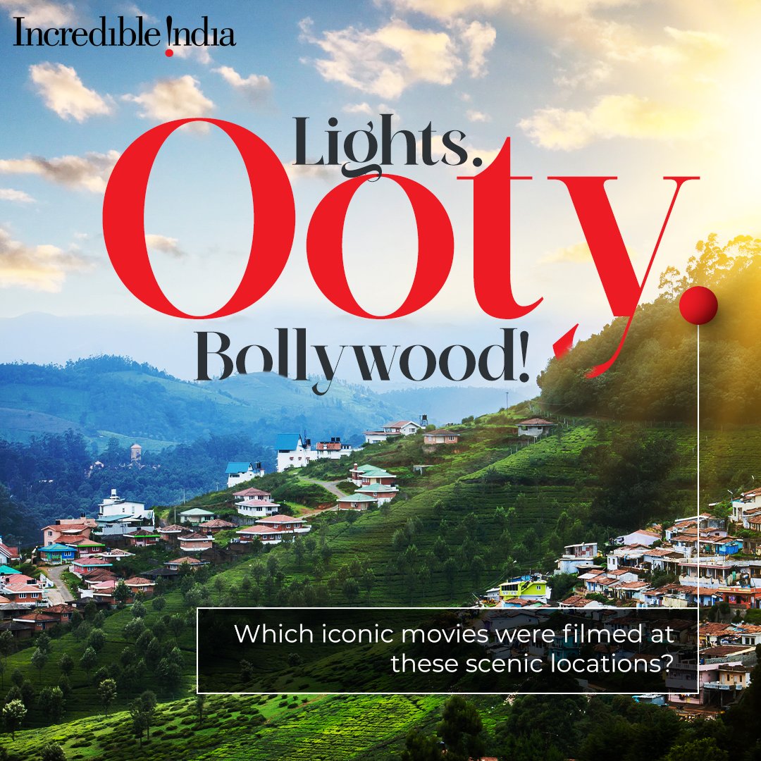 Need a hint? One of the movies shares its name with a delicious Indian sweet. The comment with the most guesses will be pinned!

#incredibleindia #myincredibleindia #visitindia #exploreindia #TamilNadu #TamilNadutourism #Ooty 

@tourismgoi @kishanreddybjp @PIBTour @PIB_India