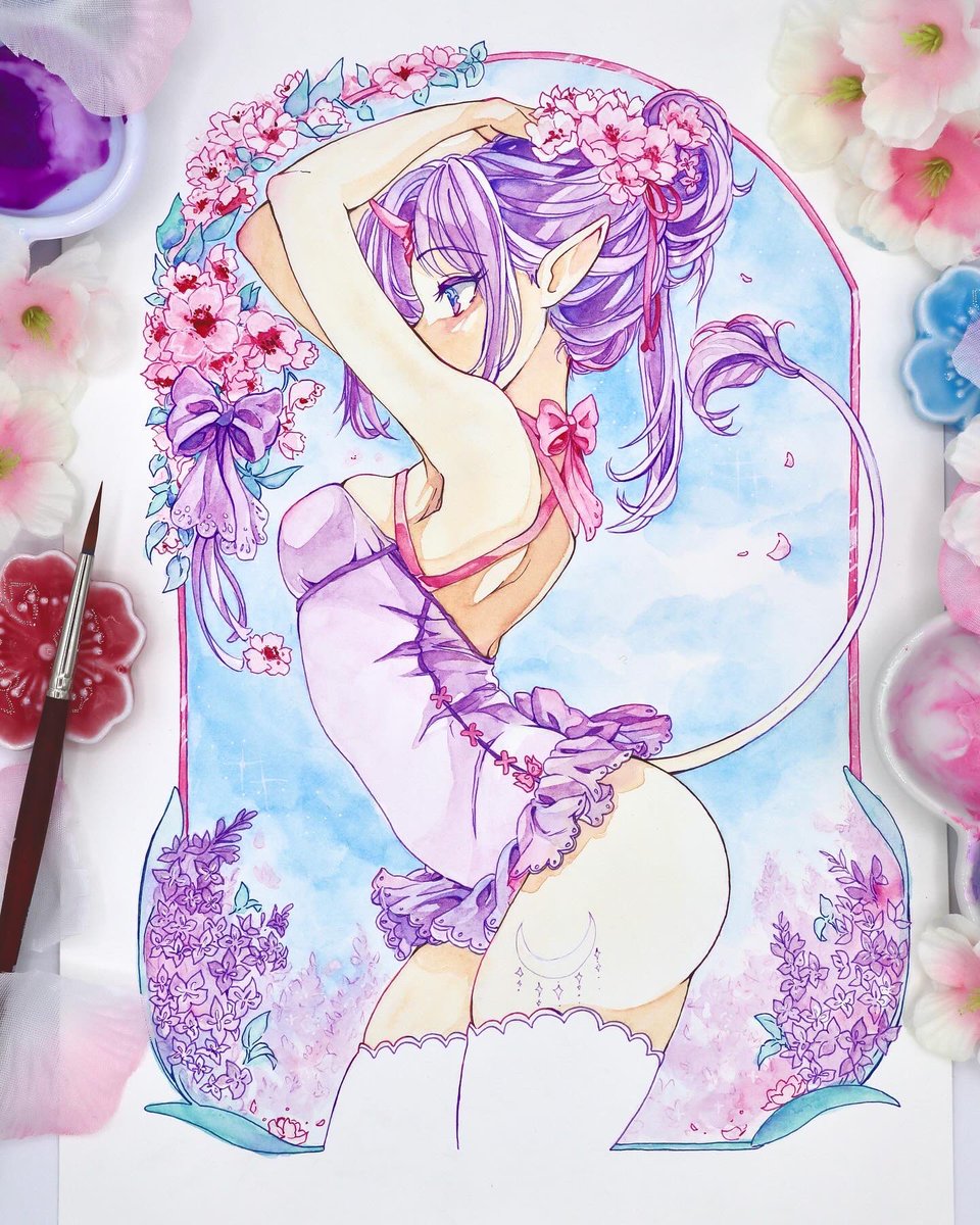 oakteaparty's tweet image. The unicorn lived in the lilac wood, and she lived all alone.