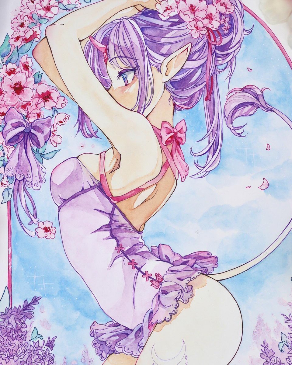 oakteaparty's tweet image. The unicorn lived in the lilac wood, and she lived all alone.