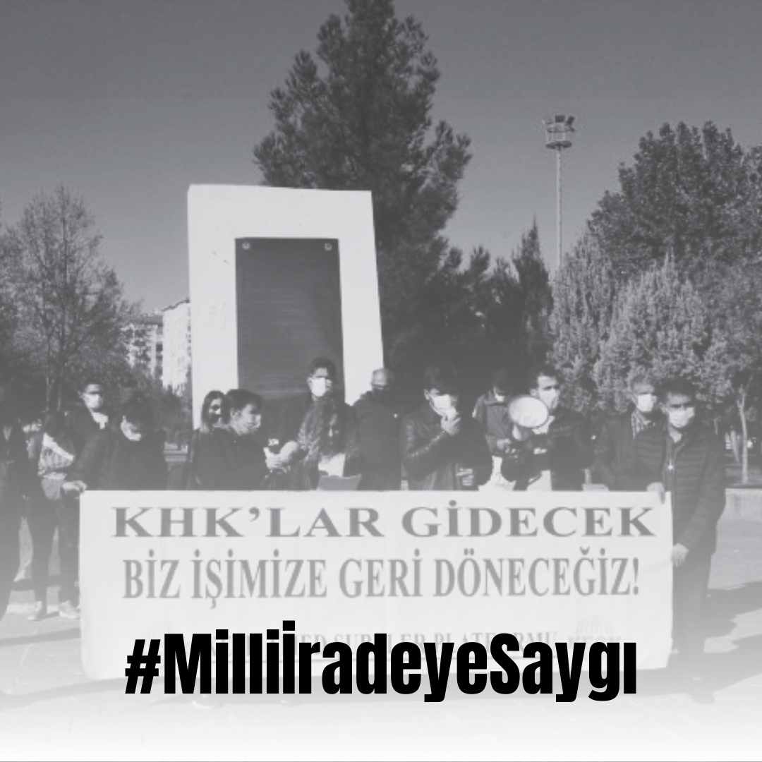 #MiliİradeyeSaygı KHK'LAR GİDECEK .