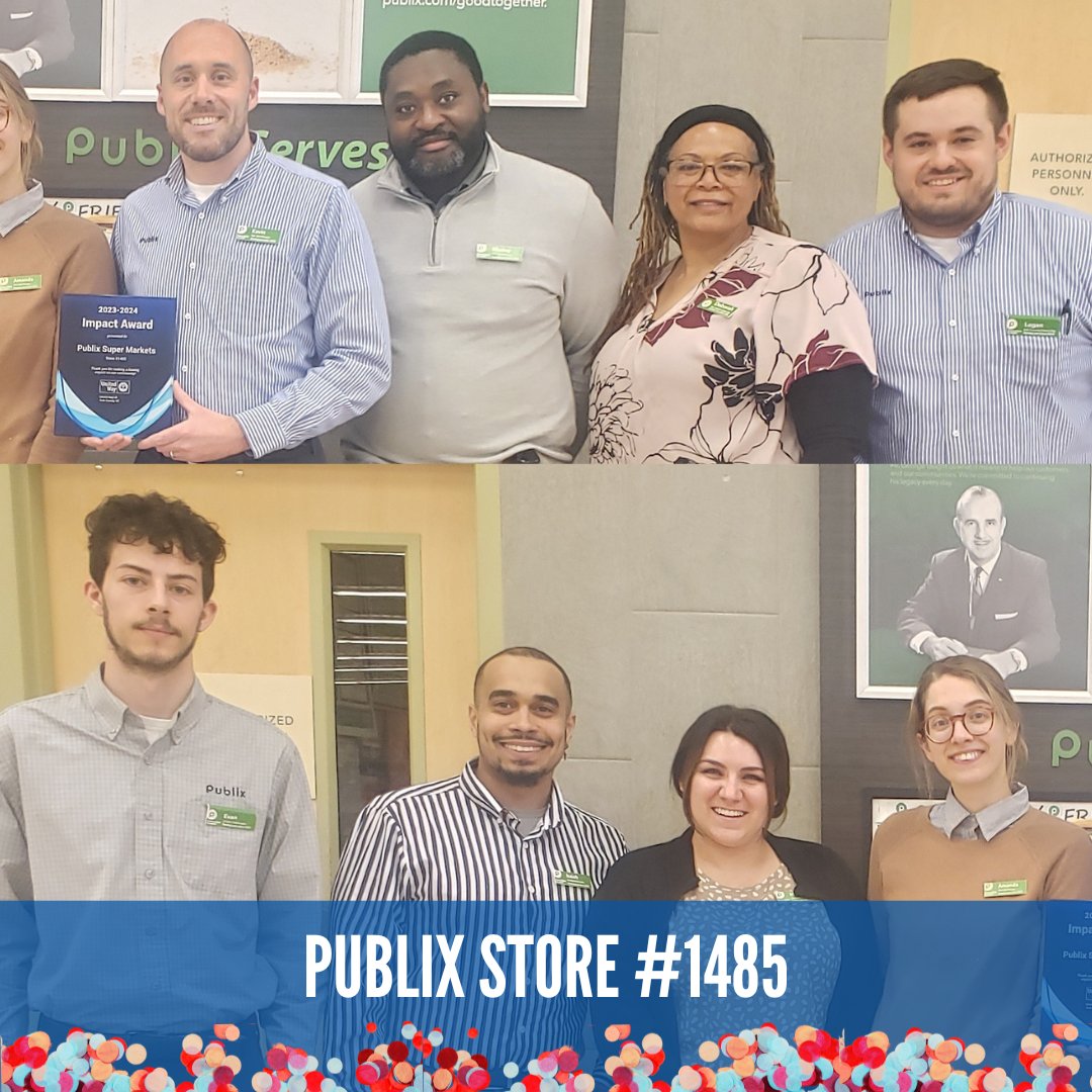 💚 Every year, Publix associates go above and beyond to make lasting changes in York County neighborhoods.

🏆 Our four area stores have all received the Impact Award! Their unwavering commitment to our cause has been inspiring!

#UWYCCelebrationWeek #liveunited #yorkcountysc