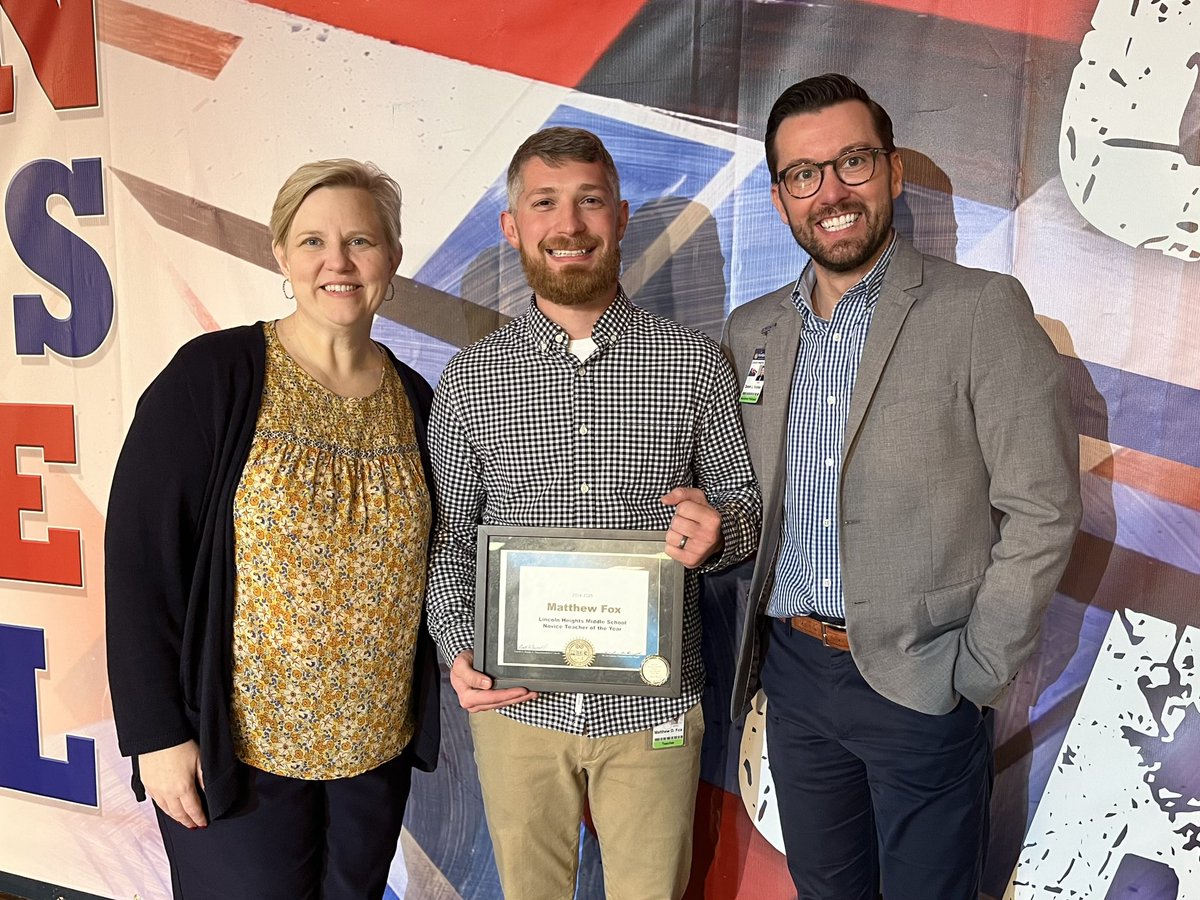 Congratulations to Mr. Fox! He’s been recognized as Hamblen County’s Novice Teacher of the Year for middle school. #PatriotPride