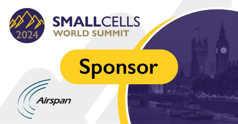 AirspanNetworks's tweet image. Airspan is proud to be a sponsor of the @small_cells World Summit. Will we see you there? Join us on April 23-24 at #SCWS2024 for an insightful exploration of the future of connectivity.
