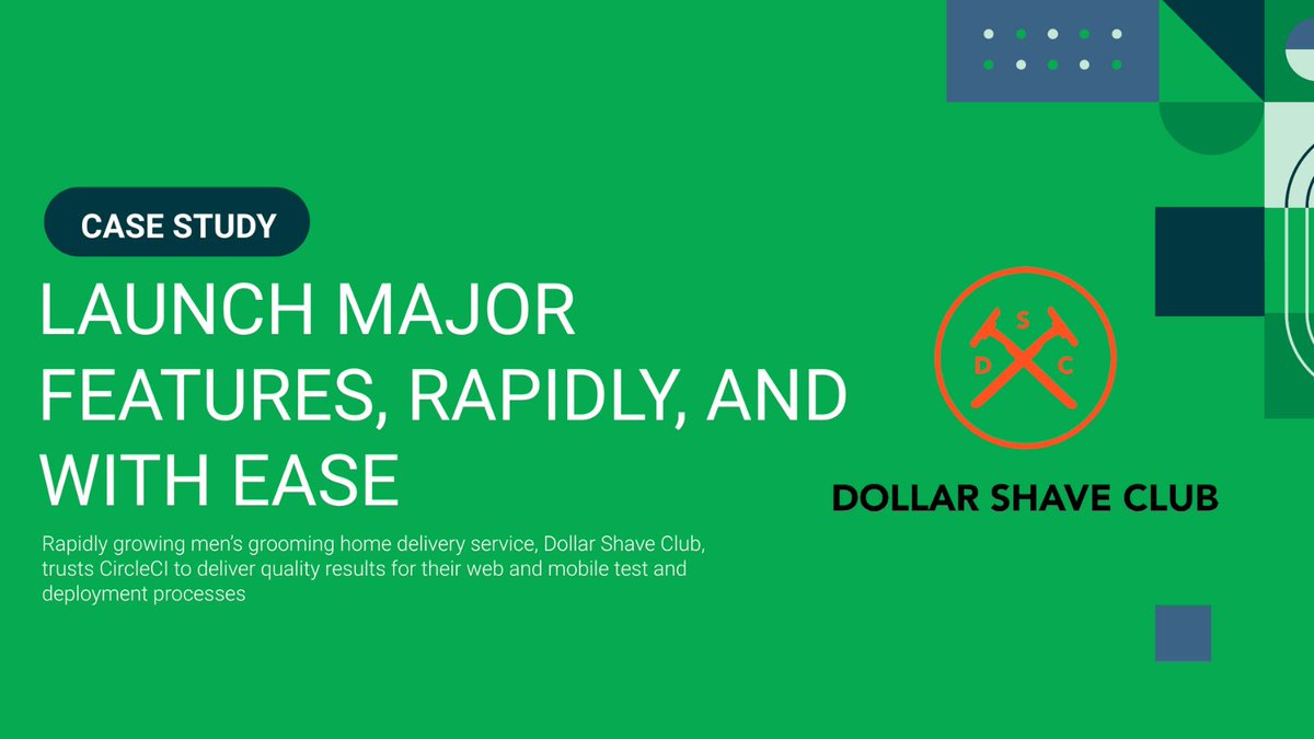 Why Dollar Shave Club loves CircleCI: ✅ Increased confidence in test results ✅ Zero maintenance overhead ✅ Simplified setup of test environment ✅ Significant time saved Read the case study: circle.ci/3VJFwzd #CICD #DevOps