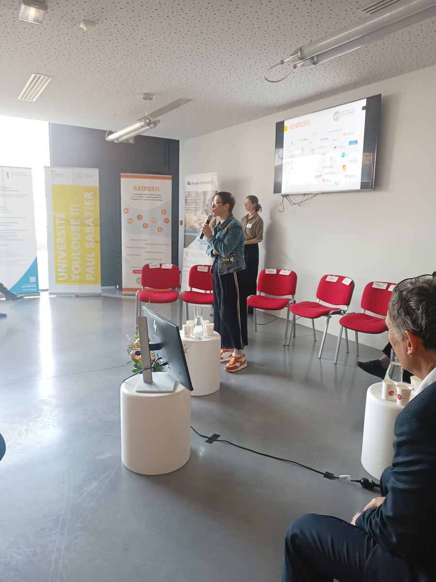UT3PaulSabatier's tweet photo. 10 ans du dispositif #Apipesh  
#insertion #inclusion #handicap 
"L'université peut être fière de pouvoir accueillir et accompagner dans son sein tous les étudiants. Nous continuerons à œuvrer à ce que toutes et tous se sentent bien dans notre université."
Odile Rauzy présidente https://t.co/pDkinPteIA
