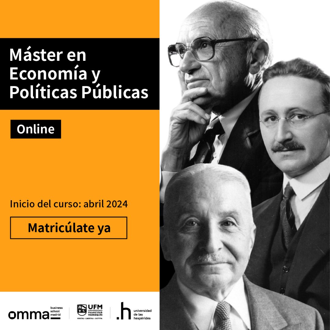 ¿Puede un máster tener libertad de horario y lugar? Máster en Economía y Políticas Públicas. ONLINE 🌐