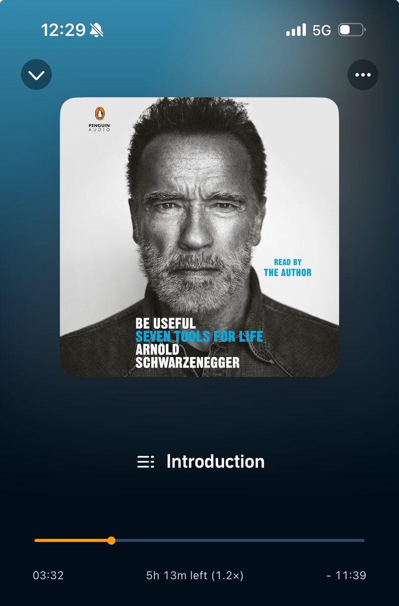 I was going to read the hard copy of the book, but when I found out I could listen to ⁦@Schwarzenegger⁩ read his own book, it was a no brainer to hear it from the man himself!! Getting pumped up as we speak!!