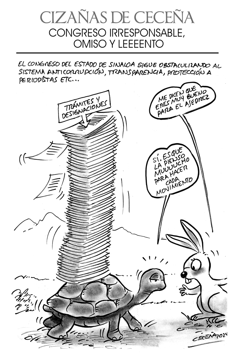 GilbertoCecenaN's tweet photo. Cizañas de Ceceña:
CONGRESO IRRESPONSABLE, OMISO Y LEEEENTO
#CizañasdeCeceña #carton #GilbertoCeceña https://t.co/uwAhCqrAH8