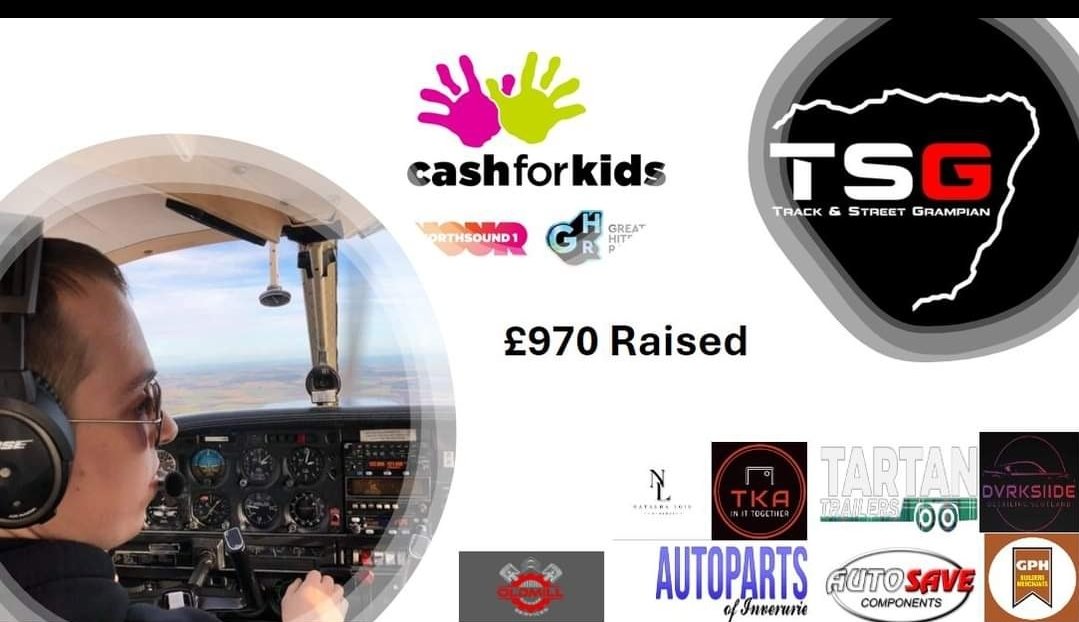 On Monday, we managed to raise £970 for <a href="/cashforkidsNES/">Cash for Kids North East Scotland</a> .