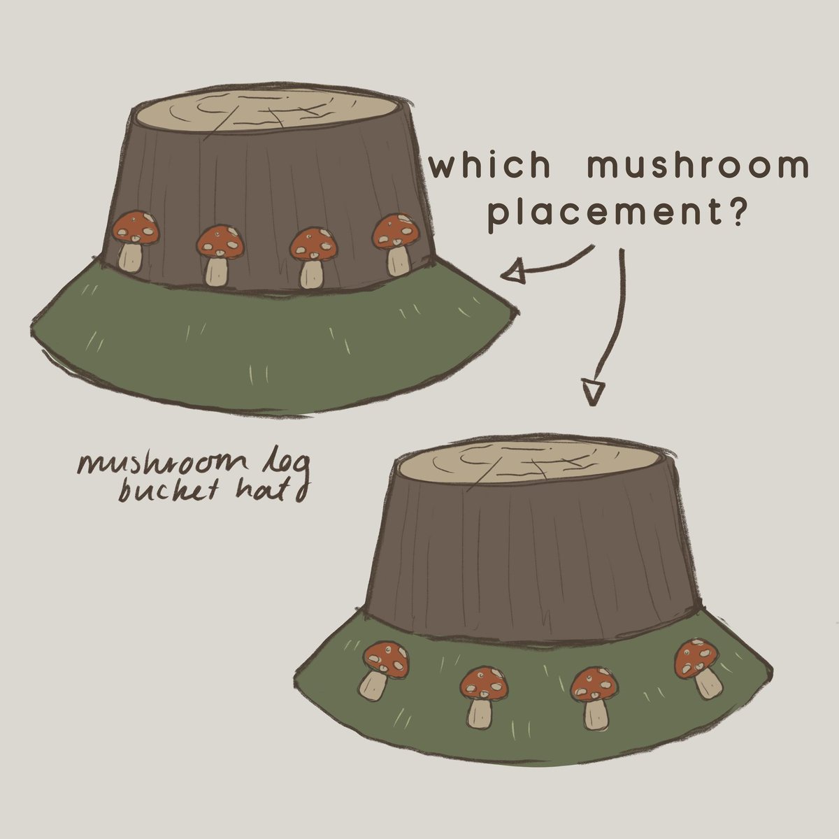 Which mushroom placement do you prefer? 🍄