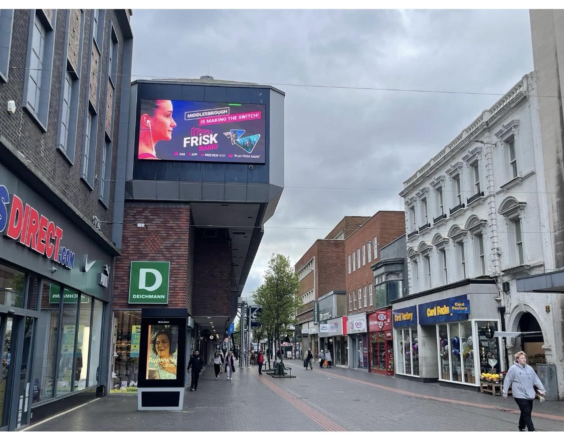 Well done Ian - first to spot our digital billboard in Middlesbrough!