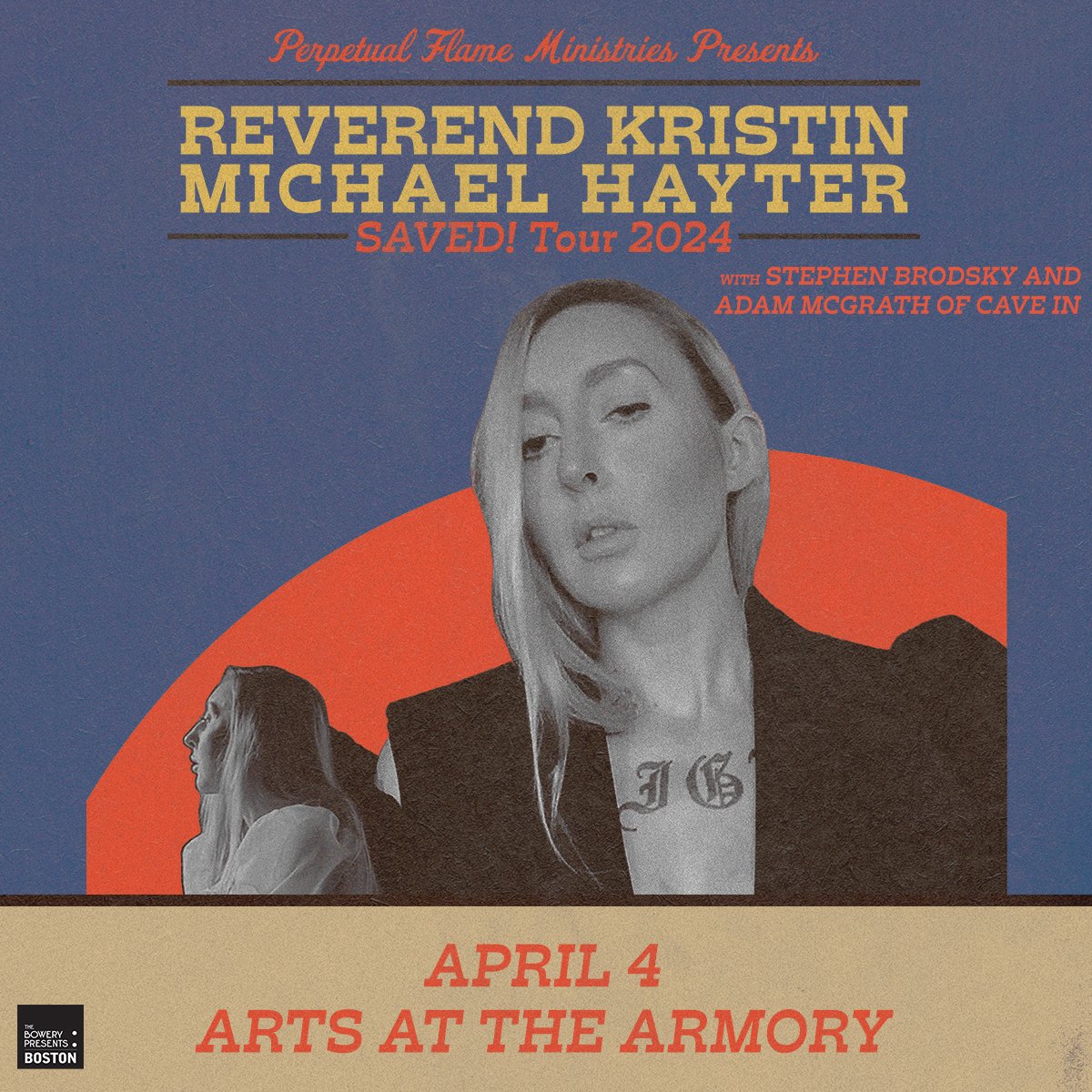 TONIGHT! Reverend Kristin Michael Hayter (@LINGUA_IGNOTA_) @ArtsattheArmory w/ @StephenBrodsky + @adamcmcgrath Doors @ 7pm Show @ 8pm Tickets still available online or at the door 🎟️🎟️→ axs.com/events/528206/…