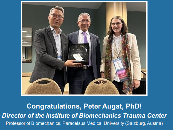 Congratulations to Dr. Peter Augat, the 2024 recipient of the ISFR Lifetime Achievement Award. Read more about Dr. Augat’s inspirational accomplishments in the latest installment of #ISFRBreakThroughs ors.org/research-secti…