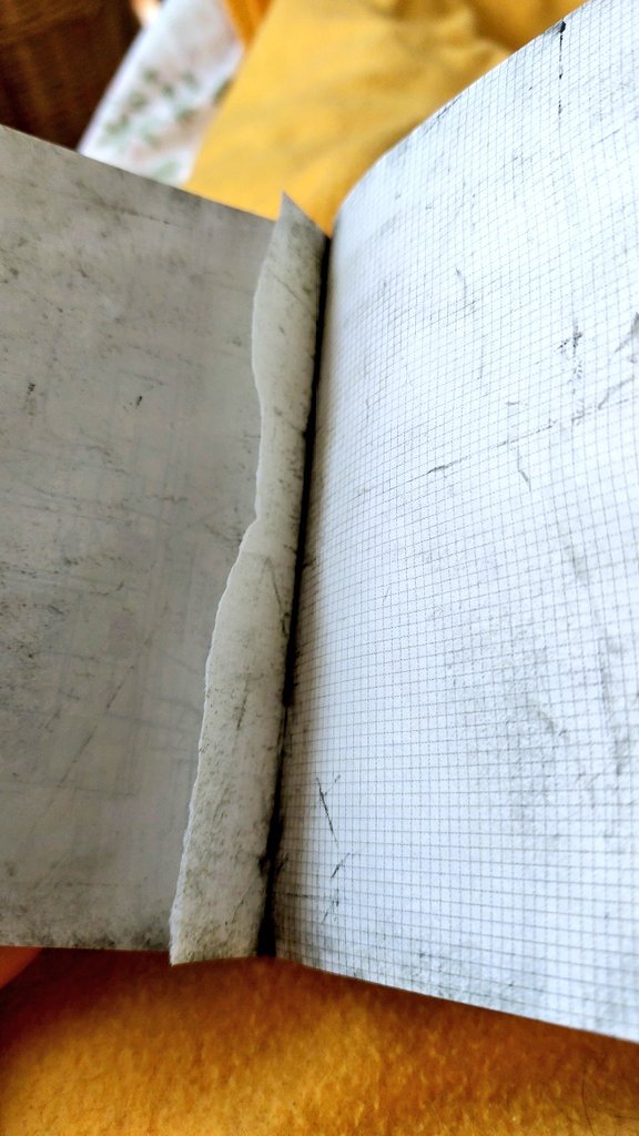 The book appears to have some slight creases, and the pages look like they have been wet at some point.
But I guess it should look used.
Also, the one page that is torn out is probably intentional.

Either way, this book is AMAZING!😃💕

#CallOfDuty #CoD #CoDMW3 #SoapsJournal