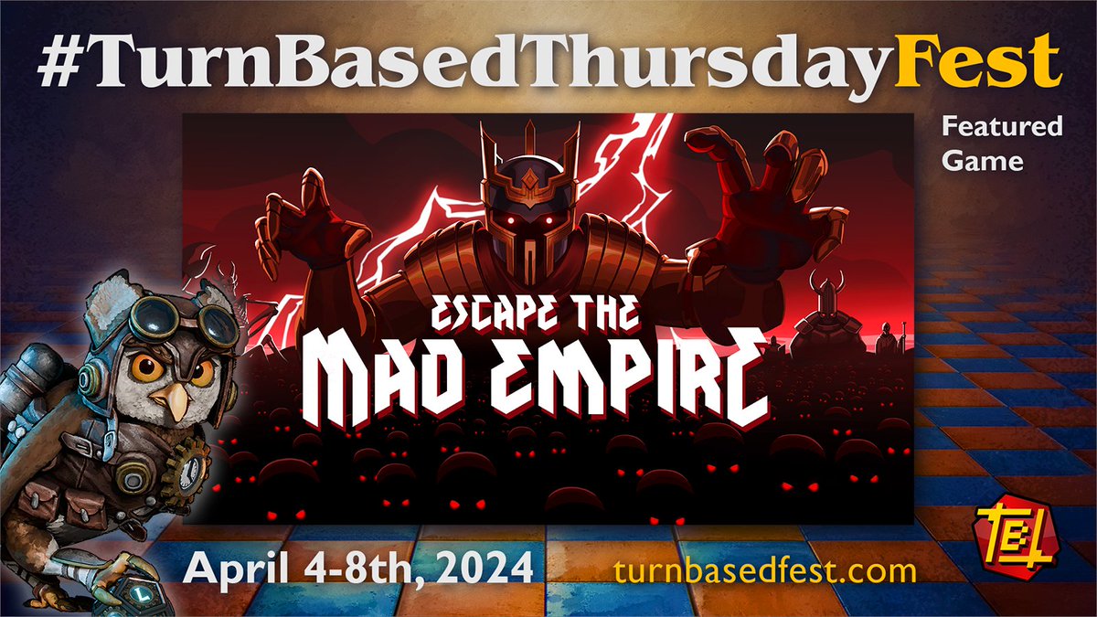 PDXArc's tweet photo. Our challenging, party-based roguelike @escapemadempire is a part of the #TurnBasedThursdayFest! Can you Escape the Mad Empire!?

Wishlist now! https://t.co/lMhnlF7FYG https://t.co/74X0ddfrlL