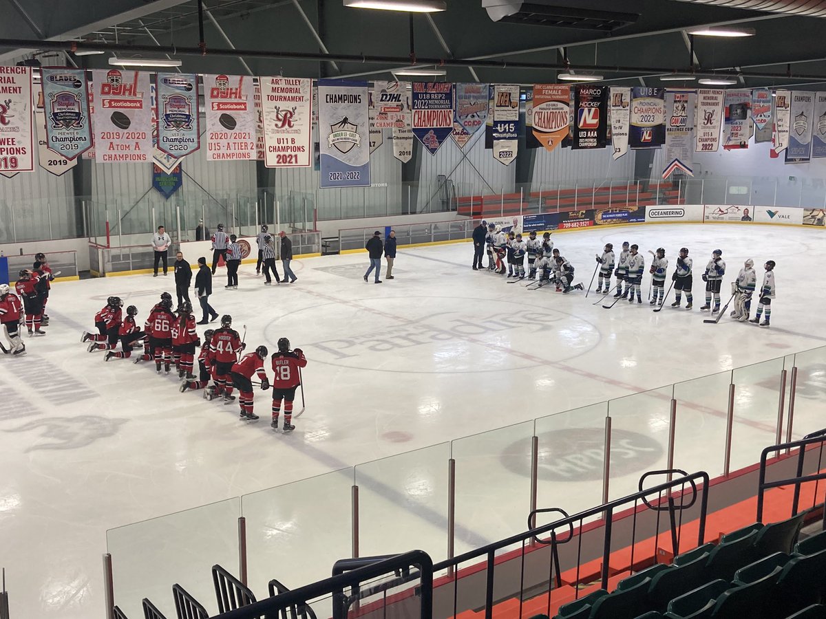 Big win for our opening game!  Isaac Hawkins lead the way with a hat trick and was named our player of the game. #letsgowarriors