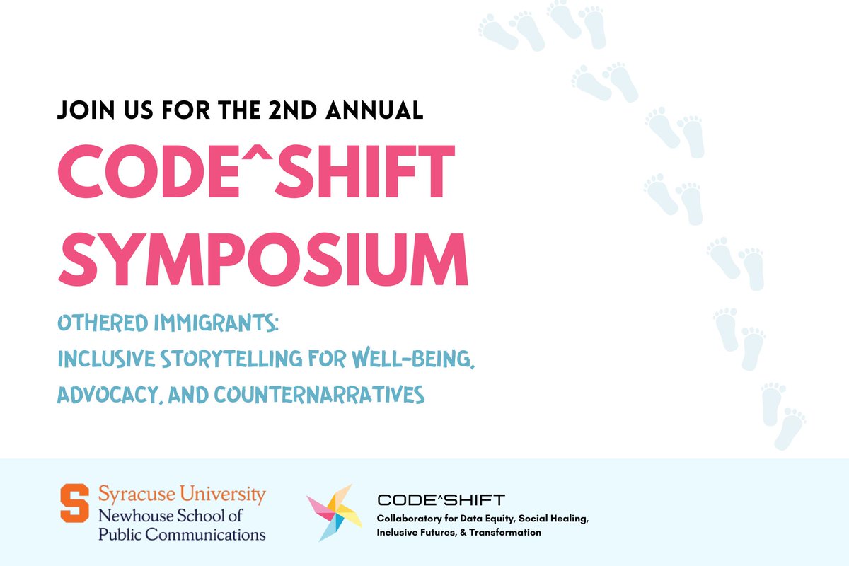 TOMORROW: Leading faculty experts from across the country will convene to share their research on immigrants and media in the 2024 CODE^SHIFT symposium. This event is organized by the Newhouse School’s CODE^SHIFT lab. newhouse.syracuse.edu/event/2024-apr…