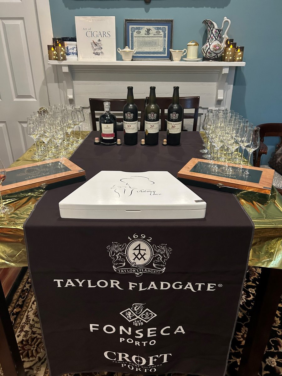 As seen in Fernandina Beach last week! We hosted a cigar and port tasting at Ash Street Cigar Parlor for over 40 members. Everyone enjoyed the Taylor Fladgate Port Wine 10, 20, 30, 40, and 50 as well as the Croft Reserves. <a href="/taylorfladgate/">Taylor Fladgate</a> #kobrandwineandspirits #kobrand #port