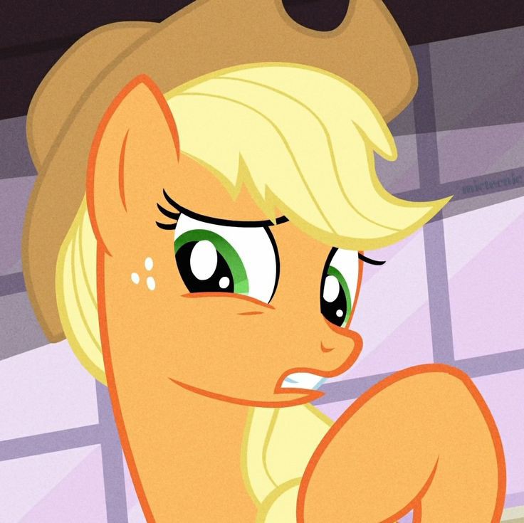 applejack com tranças sempre terá lugar no meu coração