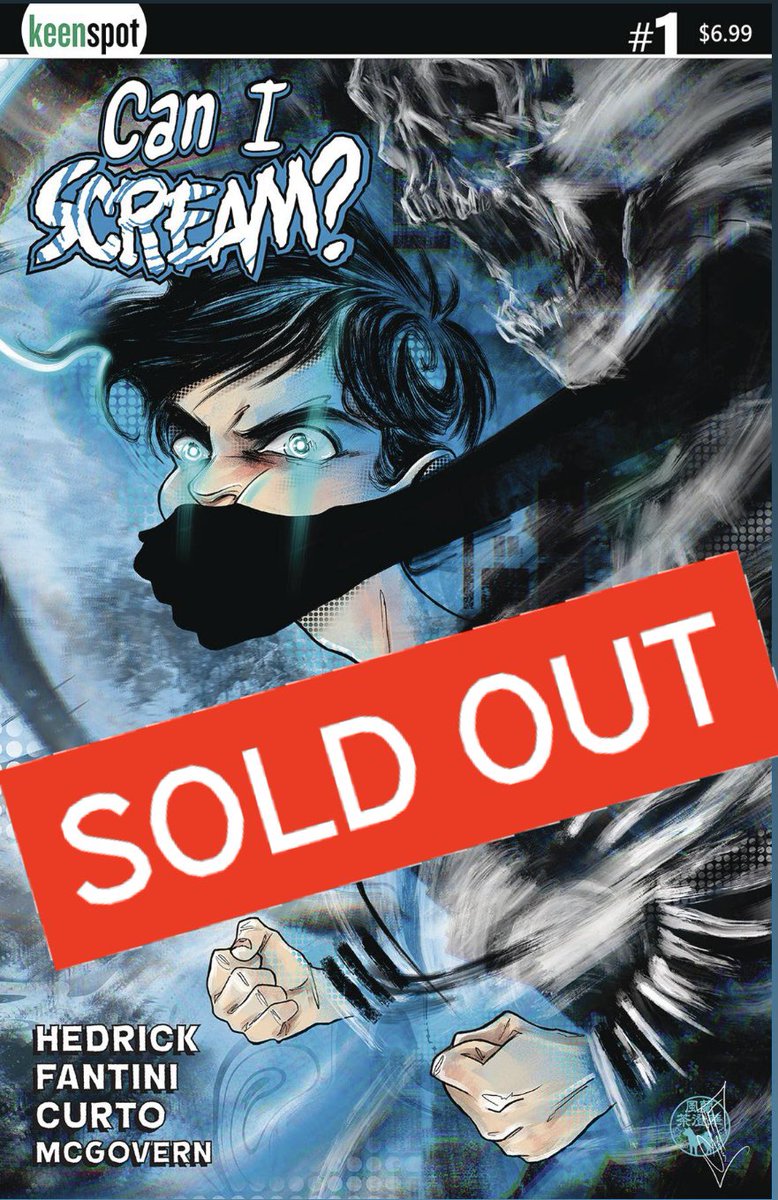 Very excited to share that CAN I SCREAM? is officially sold out at the distributor level! Thank you to @keenspot for helping to make this book a success. 🙏 Big thanks to all the retailers who ordered our comic. 🙏 #Keenspot #caniscream