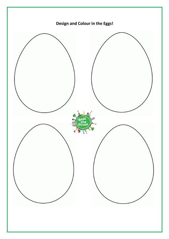 if the weather is tricky! enjoy designing these free eggs and #getactive in a creative way