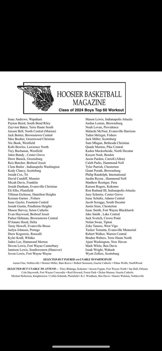 Jacob Scruggs (@jacobscruggs16) on Twitter photo Excited to be attending the Top 60 Workout hosted by <a href="/HBBMagazine/">Hoosier Basketball Magazine</a> this Sunday! Excited to be attending the Top 60 Workout hosted by <a href="/HBBMagazine/">Hoosier Basketball Magazine</a> this Sunday!