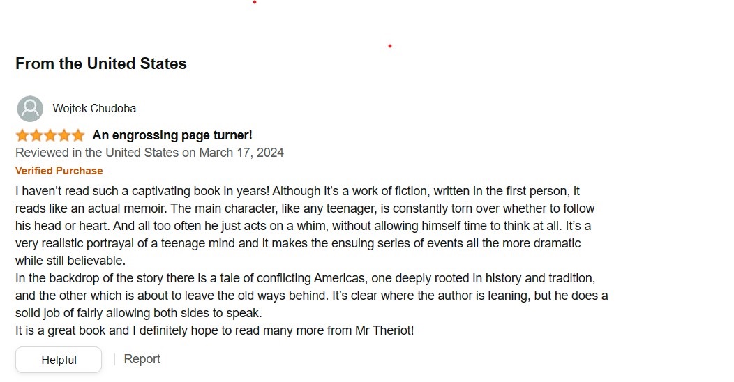 Here's a new Amazon review of my novel 'Jesse's Will.' Thanks very much Wojje!