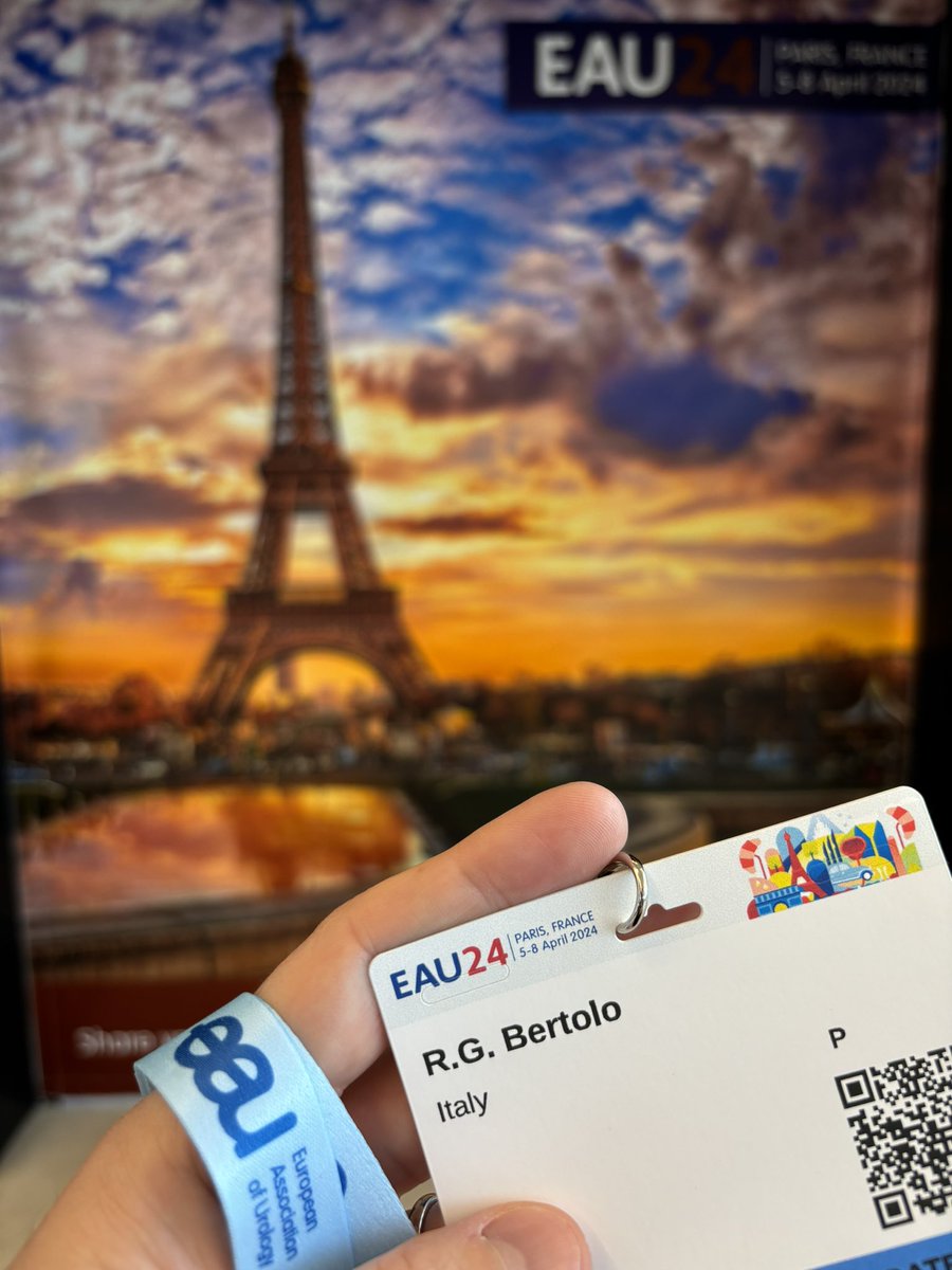 Just arrived in Paris, went right away to pick my badge. Ready for #EAU24, I’ll see you tomorrow!