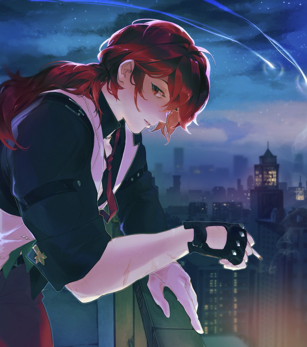 ah10ve's tweet photo. you see a familiar face in a dream #Diluc #原神 https://t.co/9ObtZqZCQ0