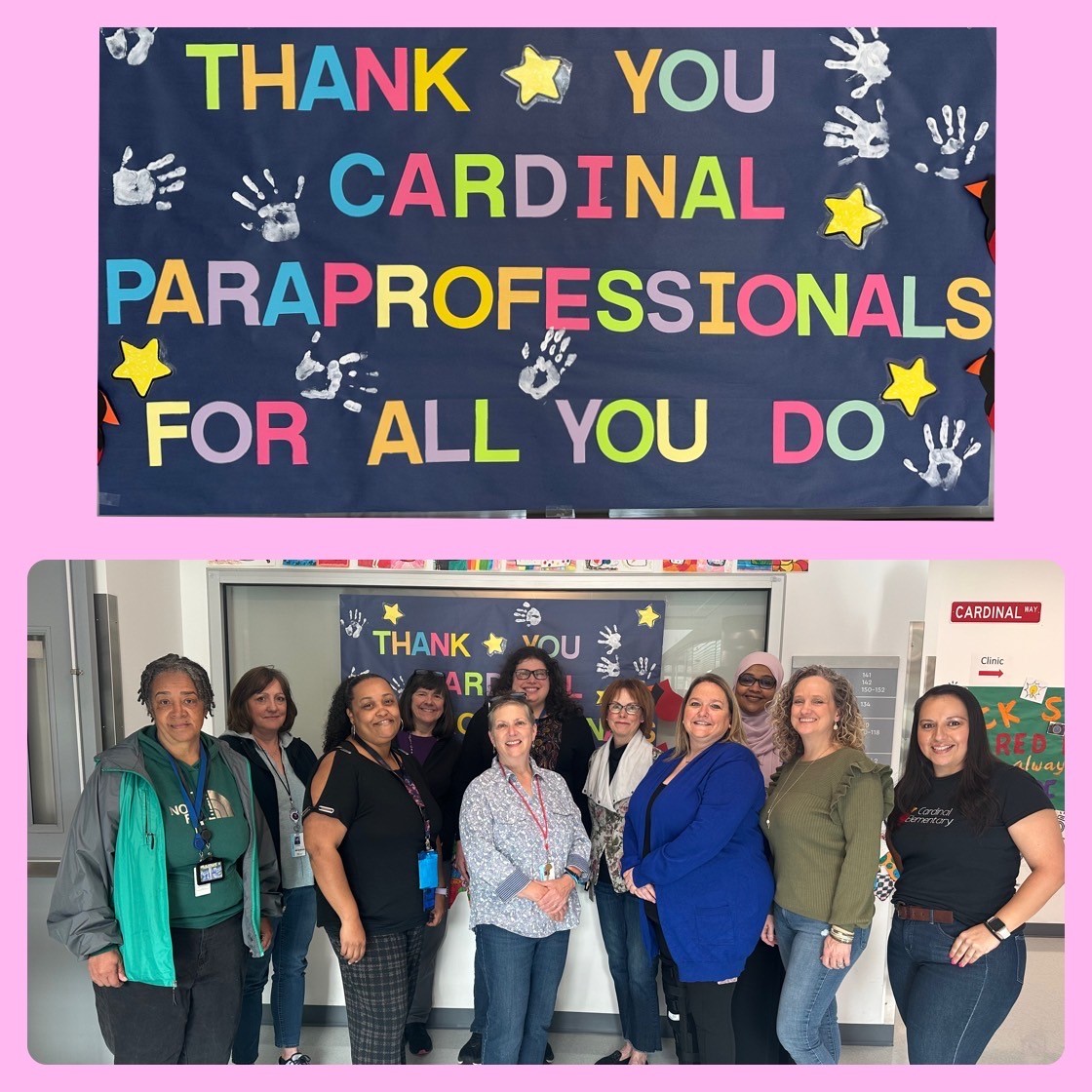 <a href="/APSCardinalElem/">Cardinal Elementary</a> is so grateful to have our paraprofessionals! You all rock! #APSisAwesome <a href="/chbrowncardelem/">Colin Brown</a> <a href="/APSVirginia/">Arlington Public Schools</a>