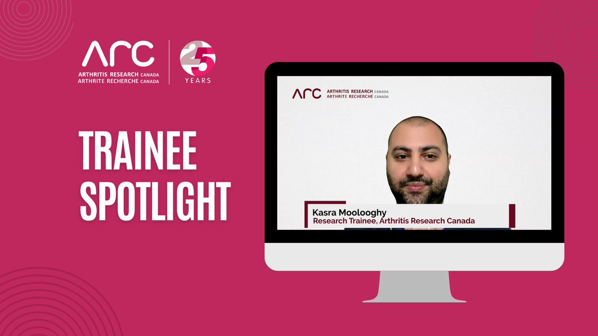 Kasra Moolooghy is an @Arthritis_ARC trainee under the supervision of Dr. @DianeLacaille. His #ArthritisResearch compares risk of biologics common side effects in people with inflammatory arthritis to better inform treatment. Watch his video to learn more ow.ly/oUFy50R6Zc4