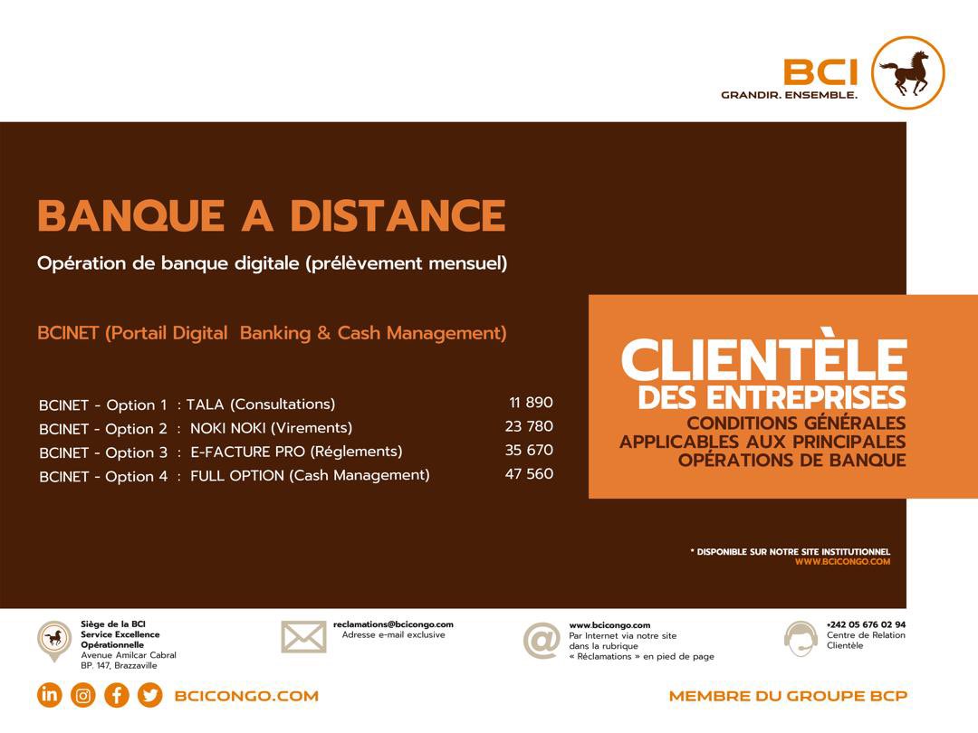 BciCongo's tweet image. [CONDITIONS GENERALES APPLICABLES AUX PRINCIPALES OPERATIONS DE BANQUE]

Chers clients,
Voici quelques conditions concernant la banque à distance 

#bcicongo #banqueadistance #GrandirEnsemble