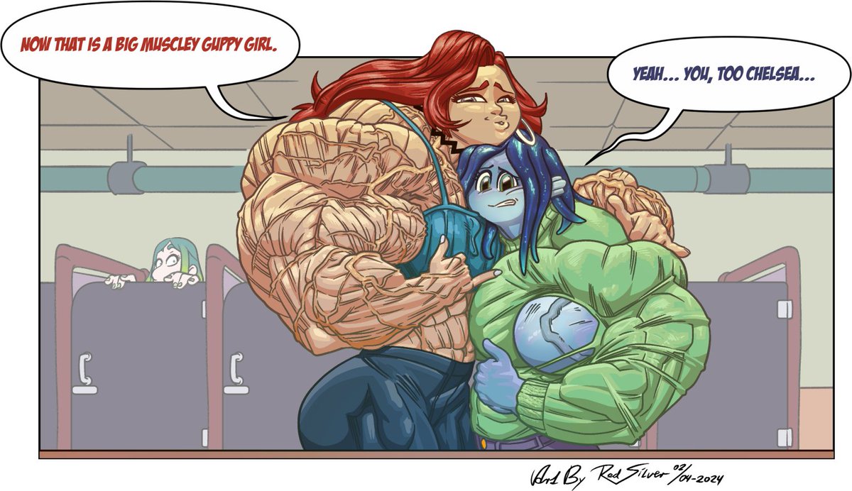 RedSilverArtist's tweet photo. Muscular Chealsea trying to cheer up muscular Ruby.

Used @Atariboy1  's ref.

https://t.co/iM18hZkENH

#RubyGillman
#RubyGillmanTeenageKraken
#Nerrissa
#Chealsea
#musclefemale
#Muscularfemale
#Musclewoman
#DreamWorksAnimation https://t.co/YZrhM5Whwh